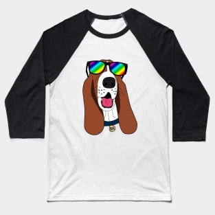 THE COOLEST STYLISH BASSET HOUND Baseball T-Shirt